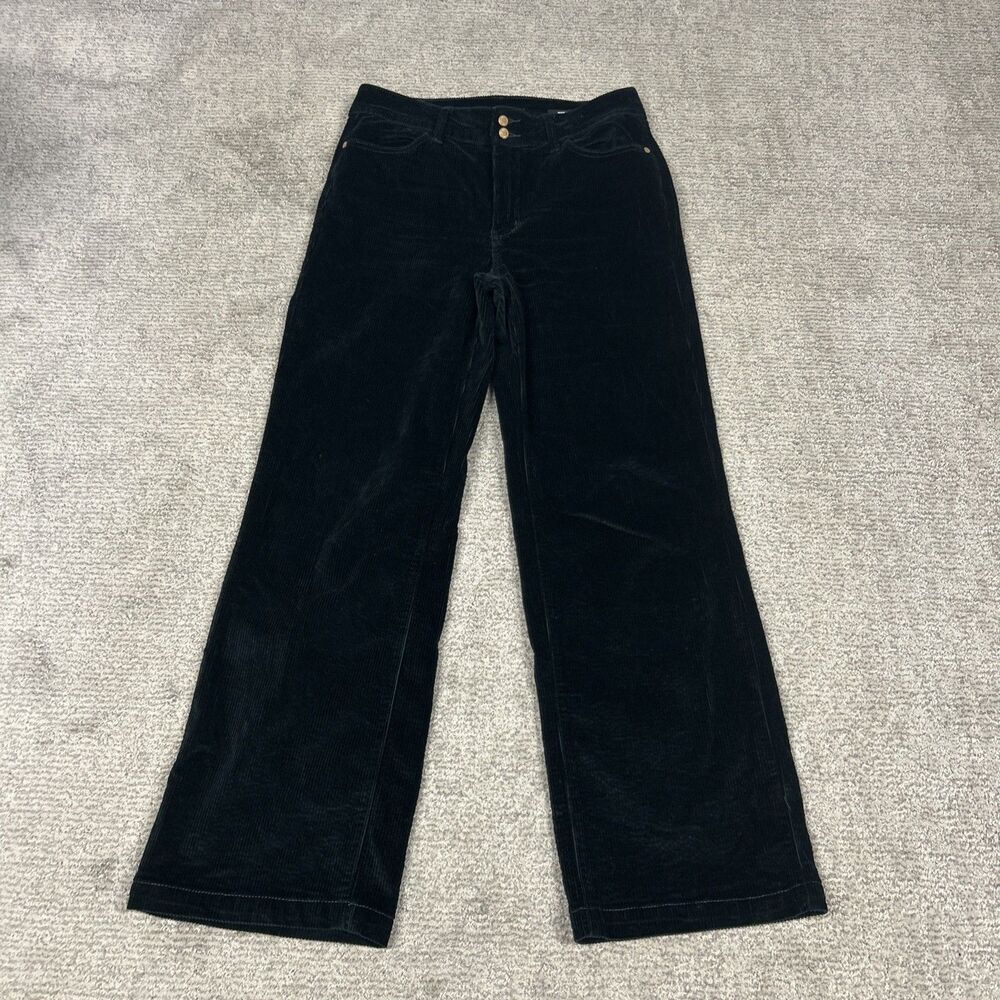 Judy Blue Wide Leg Corduroy Pants Womens 13 Trouser Emerald Green Retro 31x31.5